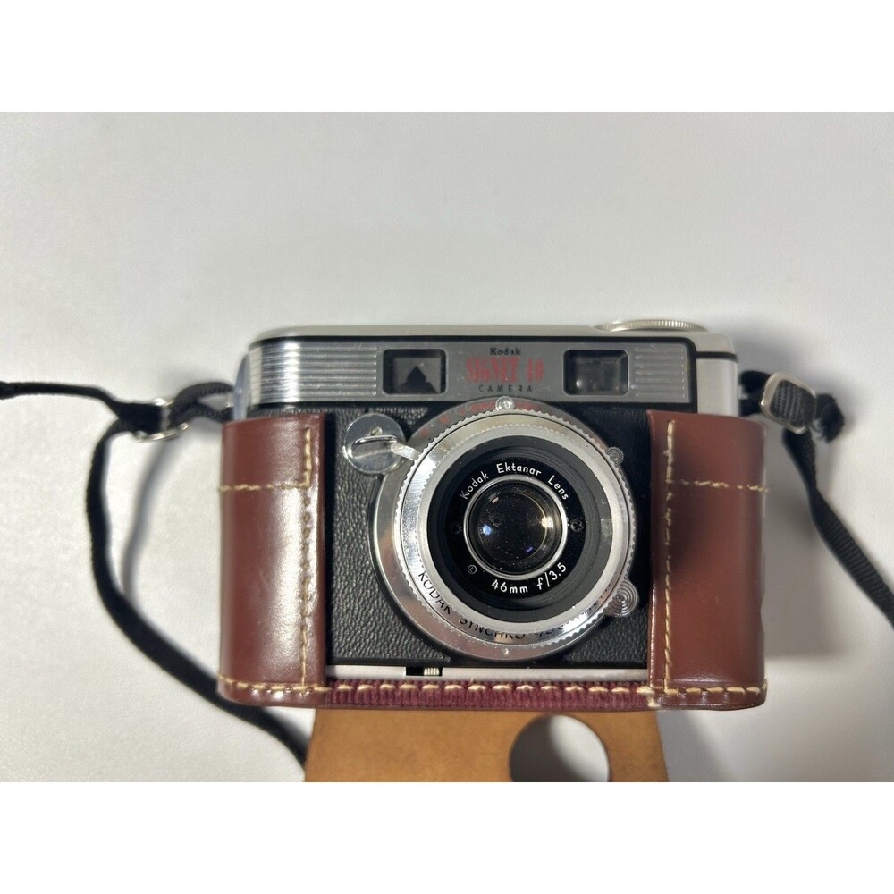 Vintage Kodak Signet 40 35mm Film Camera Ektanon 46mm f/3.5 w/ Case UNTESTED
